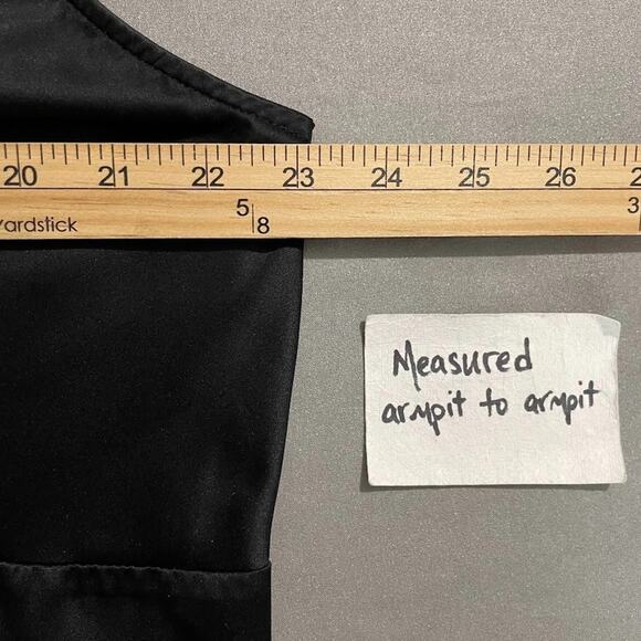 Envision Studio Top Plus Size 2X Lace Trimmed Satin Babydoll Dark Romantic Goth - Picture 9 of 11